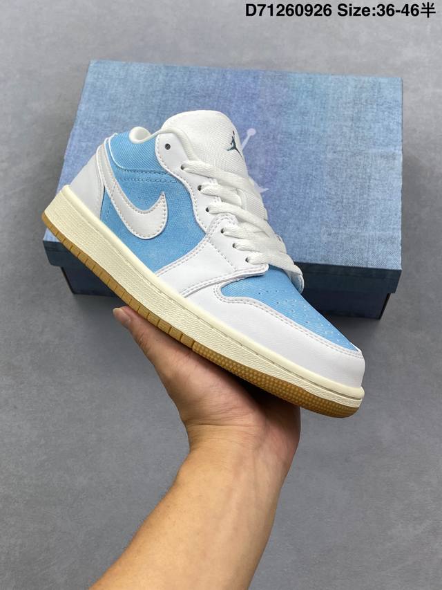 乔丹Air Jordan 1 Low 低帮复古文化休闲运动篮球鞋。该鞋款从 1985 年元年款汲取设计灵感，焕新演绎简约经典外观，让人感到熟悉的同时又颇具新意。