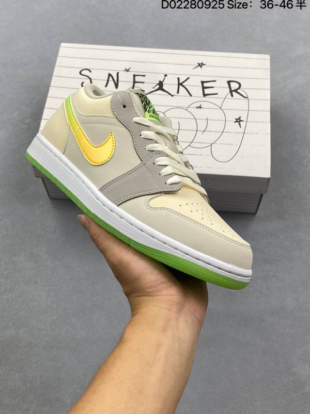 公司级：Nike Air Jordan 1 Low Aj1乔1低帮休闲板鞋 同步官方配色 头层皮打造 正确满胶鞋垫 四线拉帮 原厂织唛标 鞋舌高弹海绵填充 官方