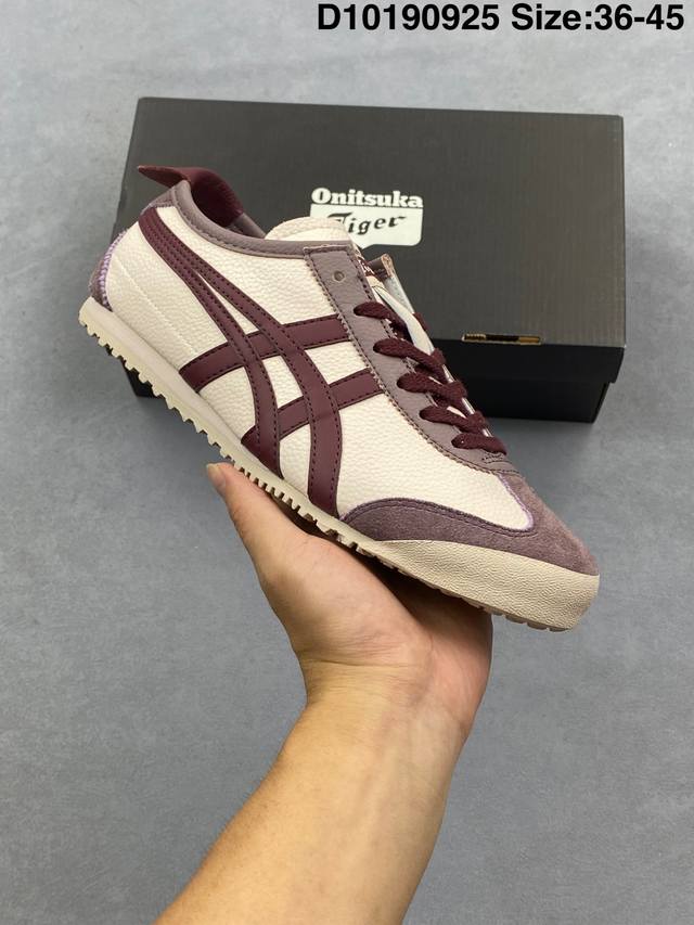 Asics Onitsuka Tiger Mexico 66 亚瑟士鬼冢虎复古经典板鞋 市场最强版本 每个配色均购入原鞋校对 真正原厂头层牛皮 如假包赔 纹路、