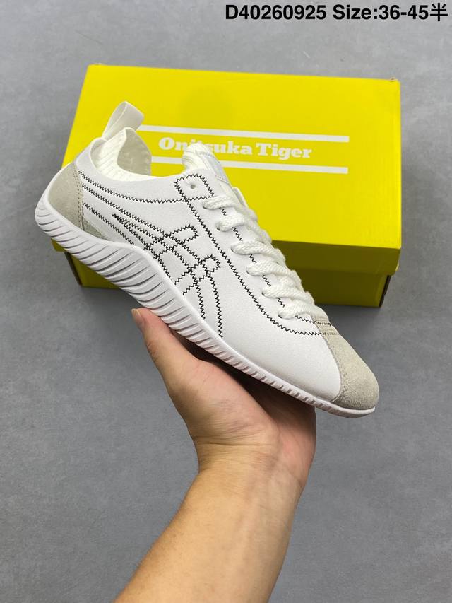 公司级Onitsuka Tiger鬼塚虎 Mexico 66 Driving 刺绣标 舒适 防滑耐磨 低帮板鞋 货号:1183C306-143 尺码:36 37