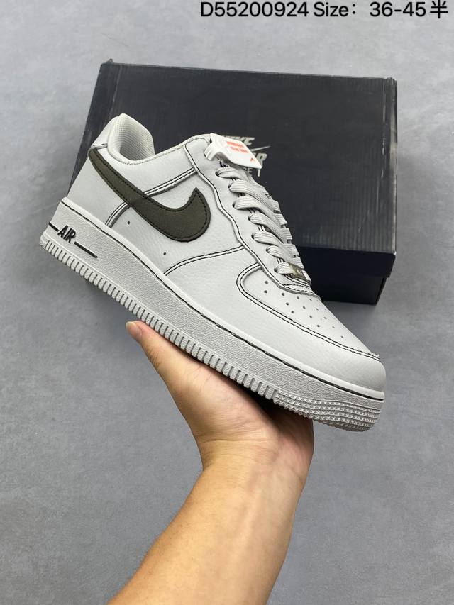Nike Air Force 1 Low 原楦头原纸板 打造纯正空军版型 专注外贸渠道 全掌内置蜂窝气垫 原盒配件 原厂中底钢印、拉帮完美 货号：Hq2037-