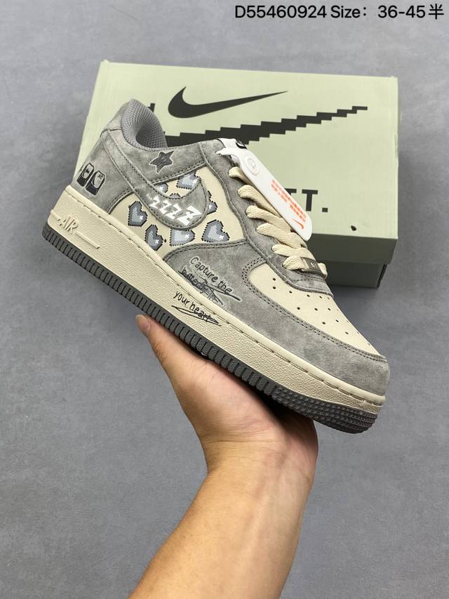 公司级Nike Air Force 1‘07 原楦头原纸板 打造纯正低帮空军版型 专注外贸渠道 全掌内置蜂窝气垫 原盒配件 原厂中底钢印、拉帮完美 货号:Zh0