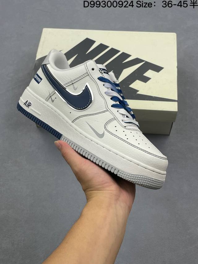 Nike Air Force1 07 Low 定制空军 #原楦头原纸板 打造纯正空军版型 #专注外贸渠道 全掌内置蜂窝气垫 #原盒配件 原厂中底钢印、拉帮完美