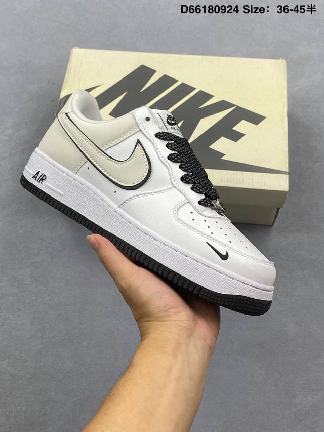公司级Nike Air Force 1 ‘07 Low “米白灰满天星”空军一号 低帮 运动鞋 休闲鞋 折边针车 工艺难度大 原楦头原纸板 原装鞋盒 定制五金配