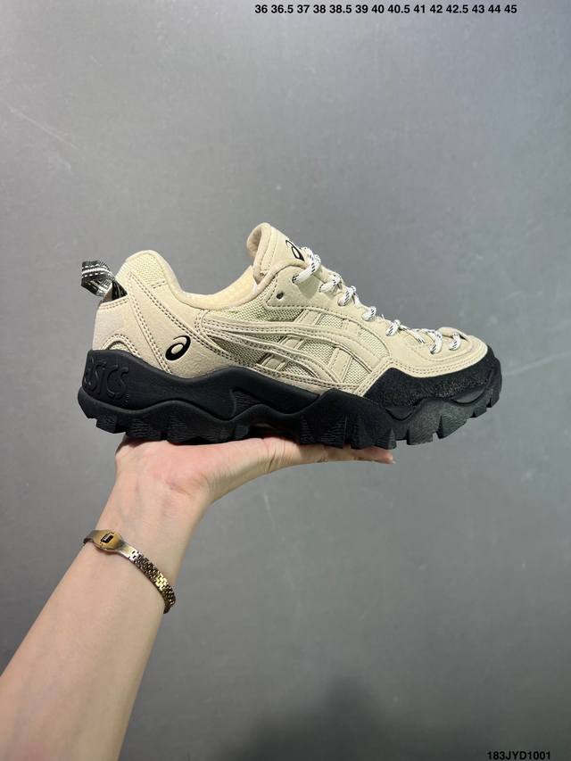 公司级Asics Gel-pickax 亚瑟士 登山徒步 户外运动平衡减震 抗冲击支撑 防滑耐磨平衡轻便 户外功能鞋 货号:1203A746-001 尺码:40