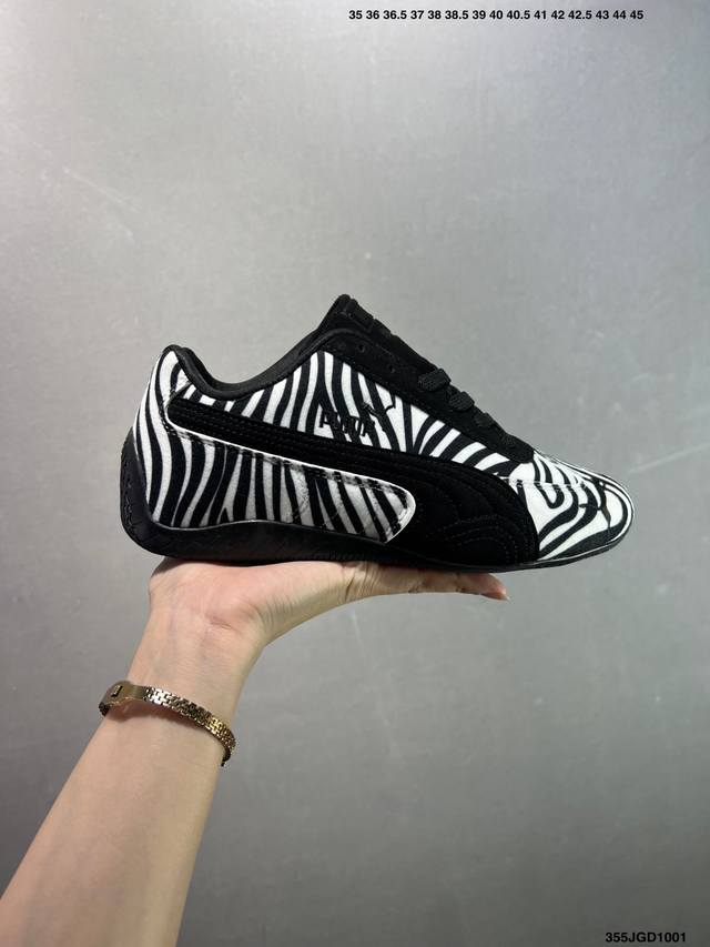 puma Speedcat Og 斑马纹 马毛 彪马 防滑耐磨生活休闲 运动鞋 极速赛车系列 复古运动休闲跑鞋 充正版本 鞋面设计轻量透气 提供了舒适性和穿着感
