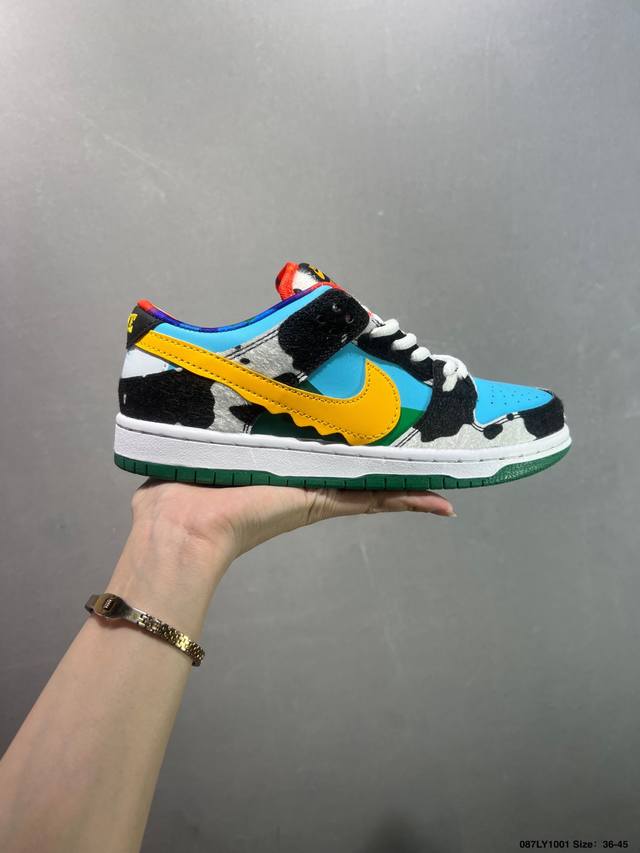 Nike Dunk Low Ben Jerry’S 联名 Sb 牛奶冰淇淋 低帮 大厂原装级出品 当前市场最优 整双鞋的设计灵来感自 Ben & Jerry‘S