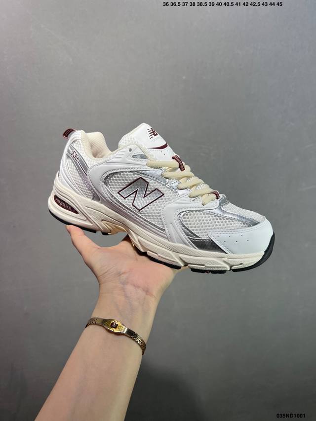 New Balance 新百伦 原楦原数据开发纸版，采用优质纤维革+透气网眼布材质材质，独立3层组合大底私模，正确独立中底嵌入Abzorb缓震材质小红书穿搭款式
