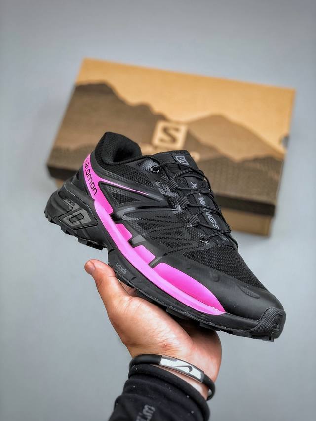 Salomon萨洛蒙 Xt-Wings 2 Advanced 户外舒适百搭 网布织物减震防滑耐磨透气 低帮跑步鞋 Xt-Wings 2采用了萨洛蒙独有的技术，不