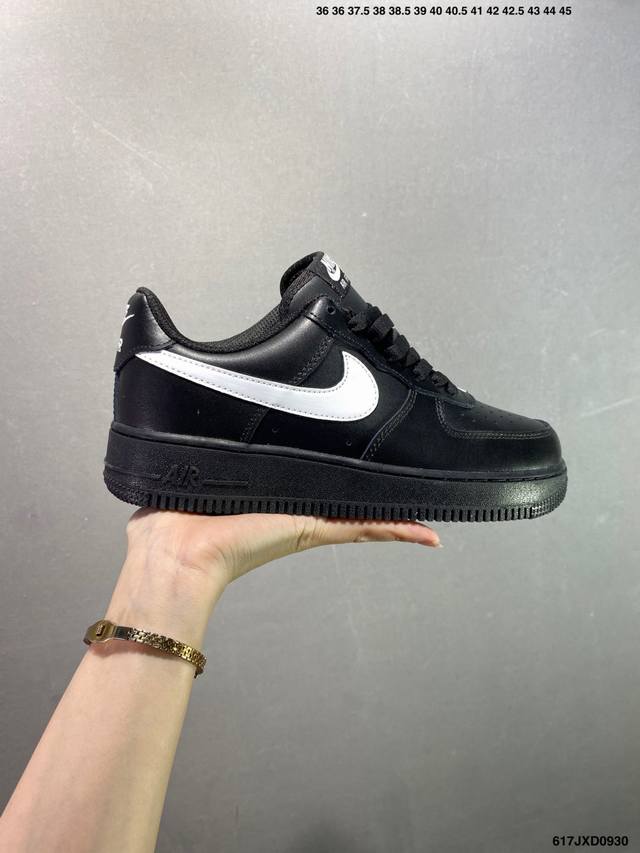 Nike Air Force 1 Low 黑白勾 空军一号低帮运动休闲板鞋 原楦头原纸板 打造纯正空军版型 专注外贸渠道 全掌内置蜂窝气垫 原盒配件 原厂中底钢