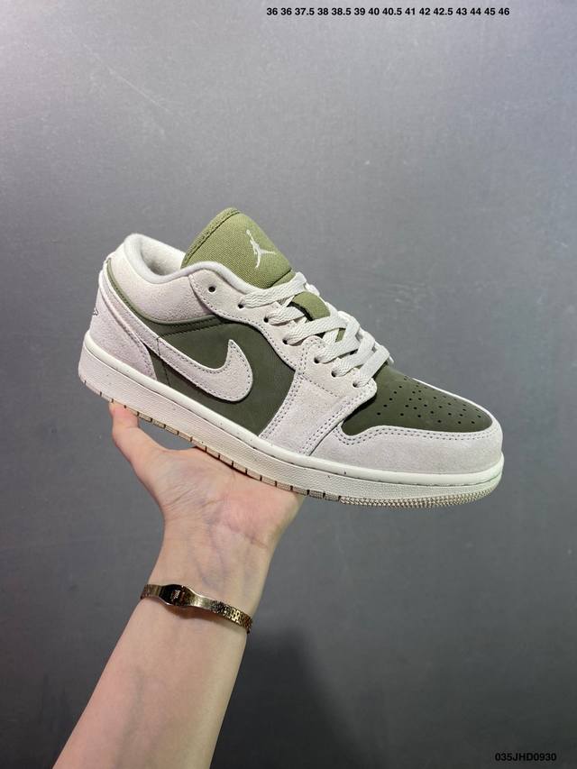 公司级Nike Air Jordan 1 Low Og 耐克 Aj1乔1低帮休闲板鞋 同步官方配色 升级原楦原档案数据开发纸版楦型 采用同源纳帕头层皮革鞋面材质