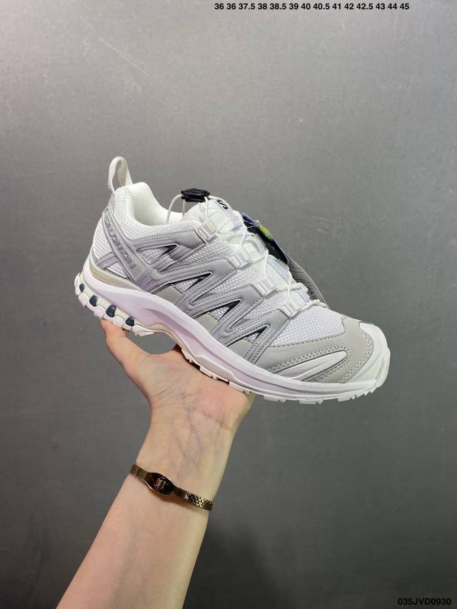 公司级Salomon Xa pro Xt-6 Expanse萨洛蒙户外越野跑鞋 鞋面采用Sensifit贴合技术 全方位贴合包裹脚型 鞋跟部鞋底牵引设计 提供强