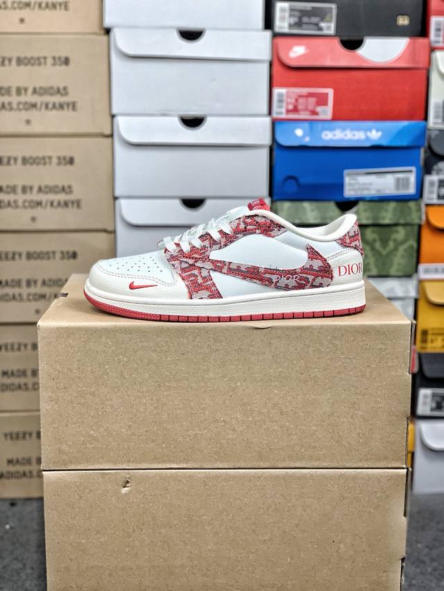 福利特价 #公司级福利 市面原260版本 Air Jordan 1 Low 定制配色 乔1 Aj1经典倒钩低帮休闲百搭板鞋 Xs2025-042 公司级版本 定