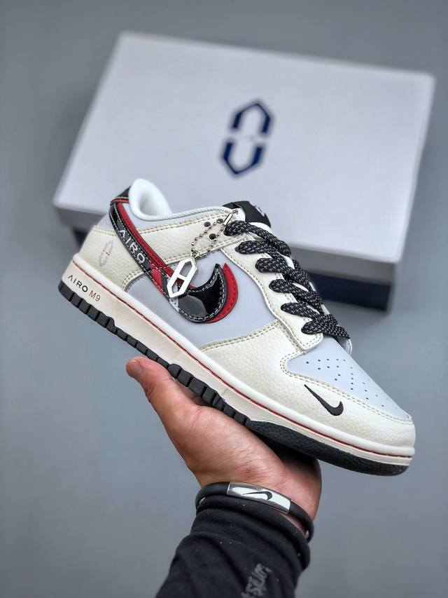 海外爆款限量发售！公司级 Nike Sb Dunk Low“Dunk-问界M9联名黑彩勾” 周年高端定制 低帮休闲板鞋 定制鞋盒 大厂纯原品质出货 超高清洁度