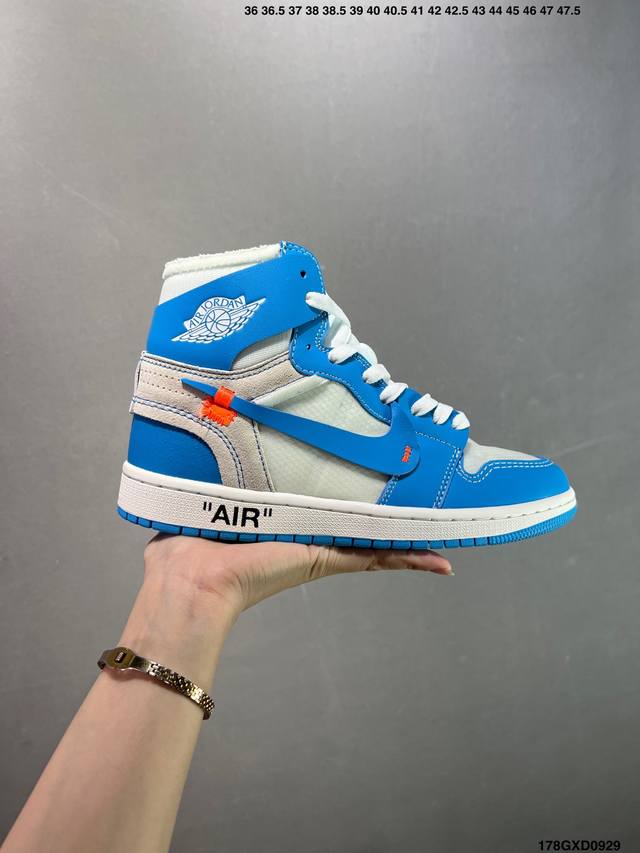 公司级Air Jordan 1 Retro High Og Chicago Ten 1.0 Ow 经典高帮复古百搭篮球鞋 鞋面网纱、后跟港宝等大部分材料 均采购