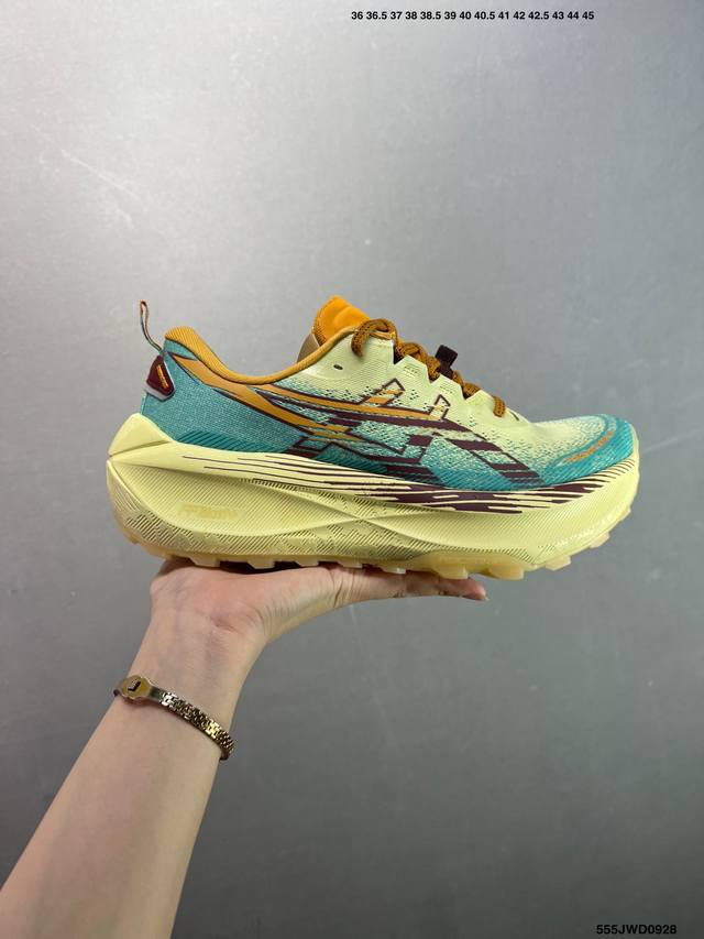 公司级Asics Gel-Trabuco Max 4亚瑟士 网面透气 耐磨 越野跑步鞋 这双鞋的外观设计超级吸引人 简约大气 色彩搭配也很时尚 Asics亚瑟士