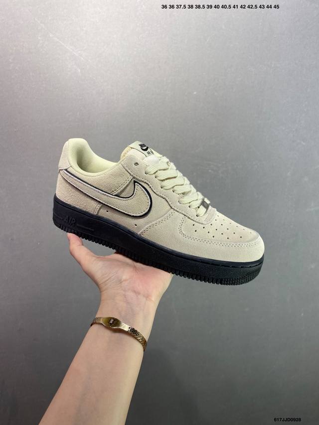 Nike Air Force 1 Low 军械灰 空军一号低帮运动休闲板鞋 原楦头原纸板 打造纯正空军版型#专注外贸渠道 全掌内置蜂窝气垫 #原盒配件 原厂中底
