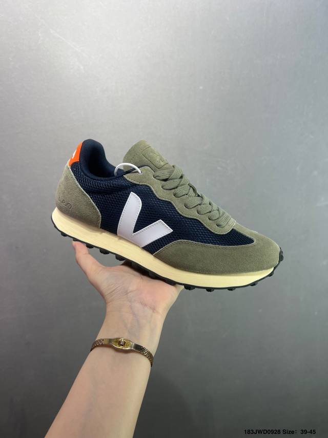 公司级Veja情侣鞋Rio Branco Ii V字跑鞋运动鞋情侣厚底休闲运动鞋潮鞋×Hl141800401 Size:36～45 编码：183Jwd0928