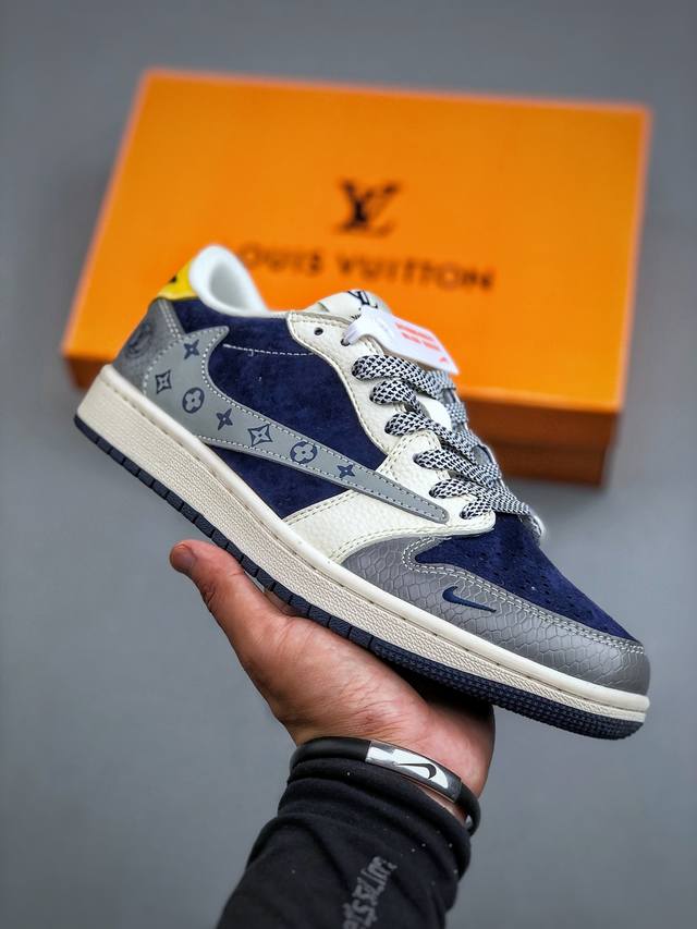 D版 海外爆款限量发售！高端定制Air Jordan 1 Low Low Og Sp Aj1 乔1 倒钩联名款 低帮复古篮球鞋 #定制鞋盒 大厂纯原品质出货 超