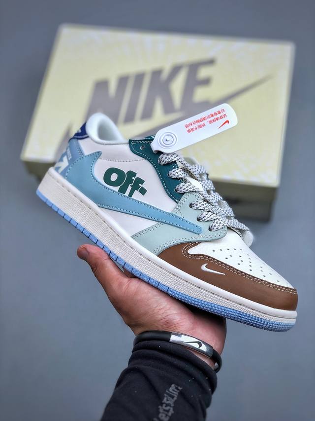 D版 海外爆款限量发售！高端定制Air Jordan 1 Low Low Og Sp Aj1 乔1 倒钩联名款 低帮复古篮球鞋 #定制鞋盒 大厂纯原品质出货 超