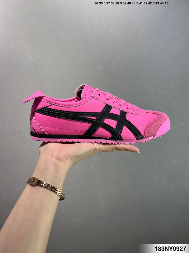 Onitsuka Tiger Mexico 66 百搭单品 板鞋 Mexico 66是鬼冢虎旗下最经典的款式，李小龙最喜欢的一款训练鞋休闲鞋！鞋身特有的虎爪造型