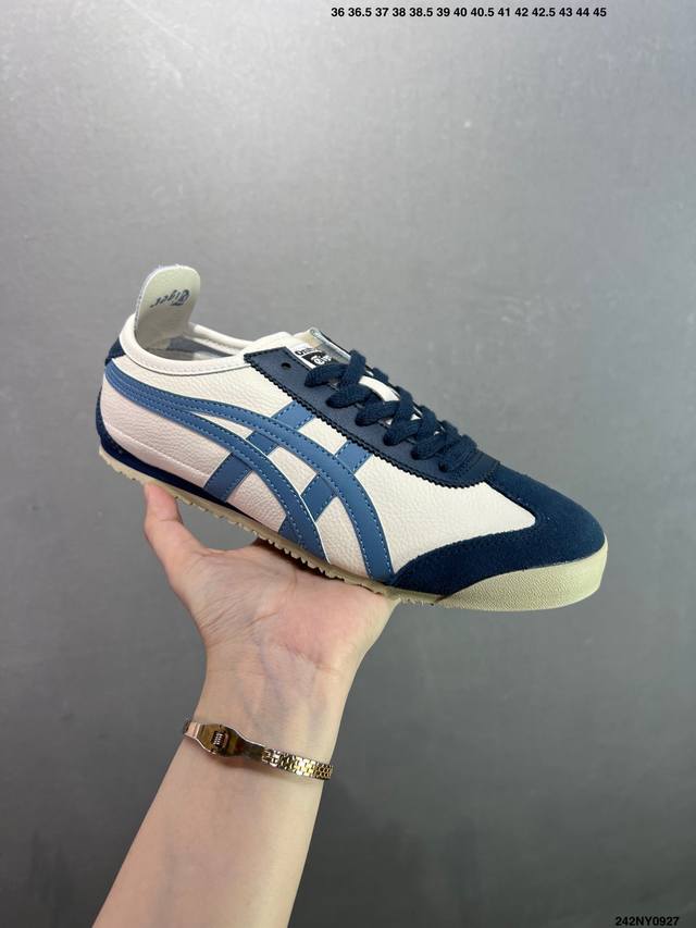 Asics 亚瑟士 男女鞋真标半码制 日产经典老牌-鬼塚虎 Onitsuka Tiger Mexico 66经典墨西哥系列复古经典百搭板鞋休闲运动鞋慢跑鞋 采用