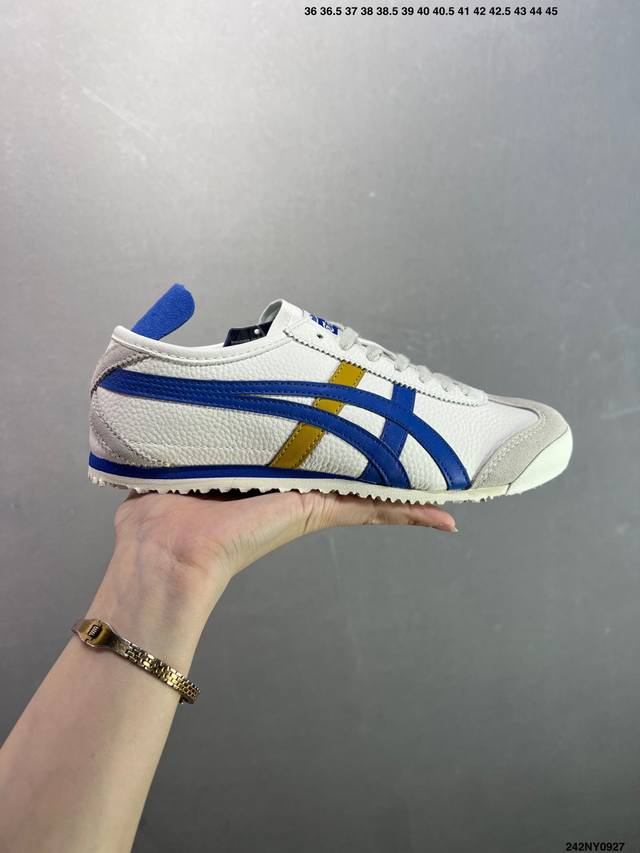 Asics 亚瑟士 男女鞋真标半码制 日产经典老牌-鬼塚虎 Onitsuka Tiger Mexico 66经典墨西哥系列复古经典百搭板鞋休闲运动鞋慢跑鞋 采用