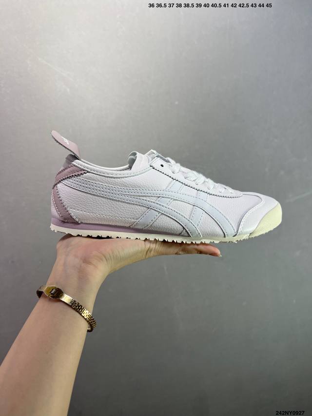 Asics 亚瑟士 男女鞋真标半码制 日产经典老牌-鬼塚虎 Onitsuka Tiger Mexico 66经典墨西哥系列复古经典百搭板鞋休闲运动鞋慢跑鞋 采用