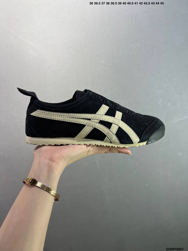 Asics 亚瑟士 男女鞋真标半码制 日产经典老牌-鬼塚虎 Onitsuka Tiger Mexico 66经典墨西哥系列复古经典百搭板鞋休闲运动鞋慢跑鞋 采用