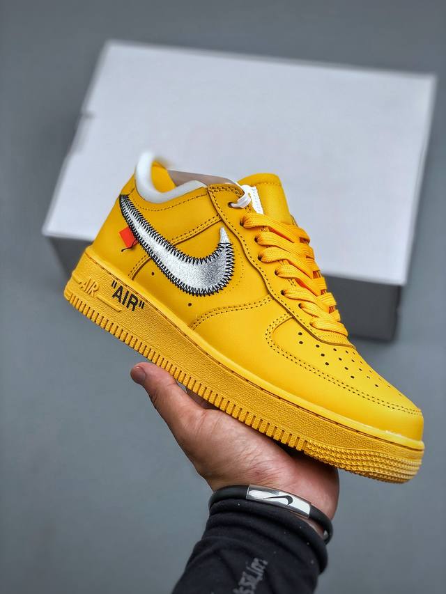 Nike Air Force 1 “Lemonade 空军一号 Ow联名黄色艺术馆 Dd1876-700 全套原原楦纸版开发 越南原大装底 重金采购原厂prim