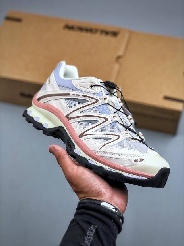 K版双层套盒版本 Salomonxt-Quest 萨洛蒙户外越野跑鞋 417589 #鞋面采用Sensifit贴合技术 全方位贴合包裹脚型 鞋跟部鞋底牵引设计
