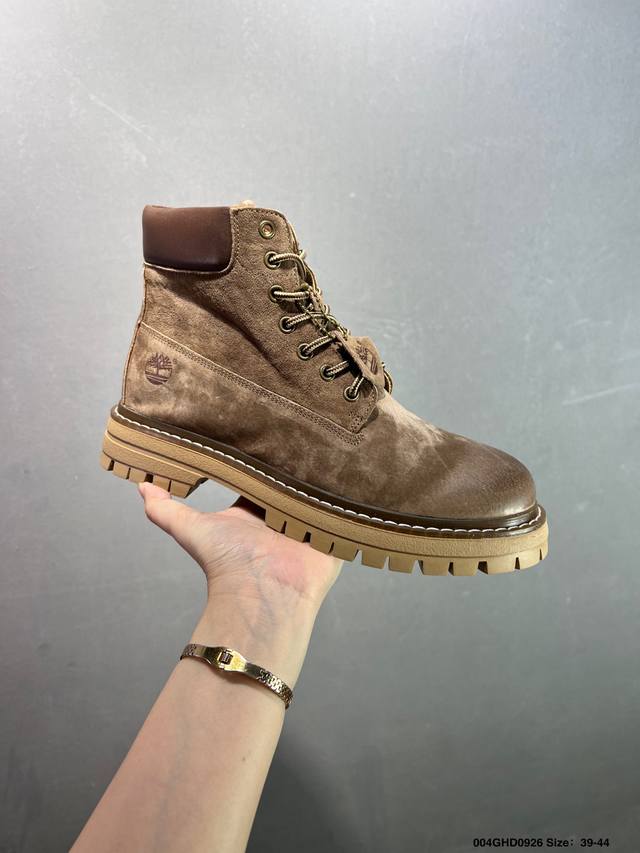公司级Timberland添柏岚 天伯伦户外中帮休闲大黄靴系列 广东大厂品质 原盒原包装 面料采用意大利顶级磨砂细纹牛皮 搭配防臭防腐真皮乳胶鞋垫 给您完美的穿