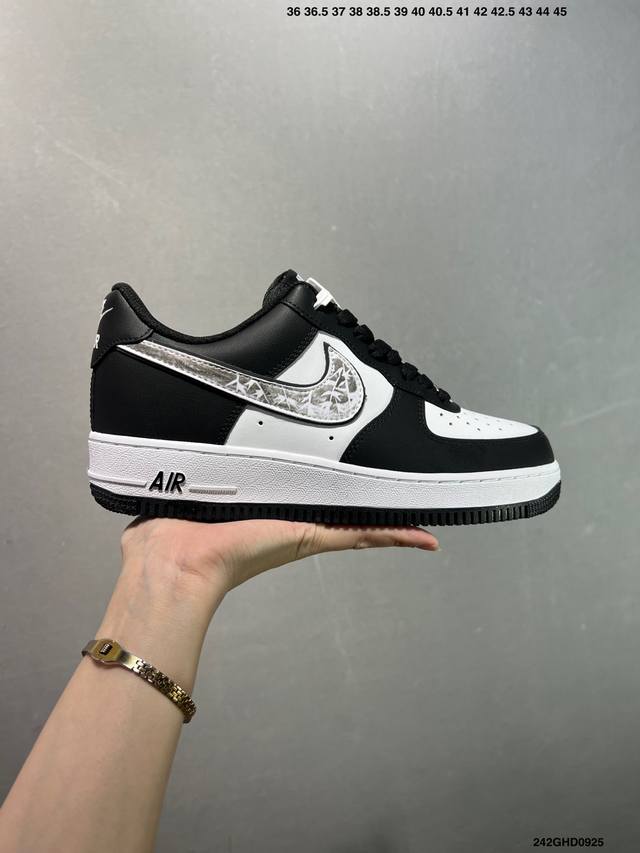 核心私 公司级Nike Air Force1 07 Low 定制空军 #原楦头原纸板 打造纯正空军版型 #专注外贸渠道 全掌内置蜂窝气垫 #原盒配件 原厂中底钢