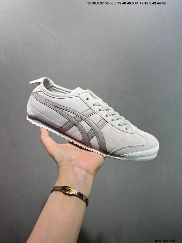 Onitsuka Tiger Mexico 66 百搭单品 板鞋 Mexico 66是鬼冢虎旗下最经典的款式，李小龙最喜欢的一款训练鞋休闲鞋！鞋身特有的虎爪造型