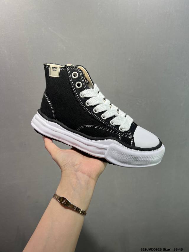 公司级余文乐挚爱单品 复古溶解风 日本概念时装设计师三原康裕品牌Mmy Maison Mihara Yasuhiro Original Sole Canvas