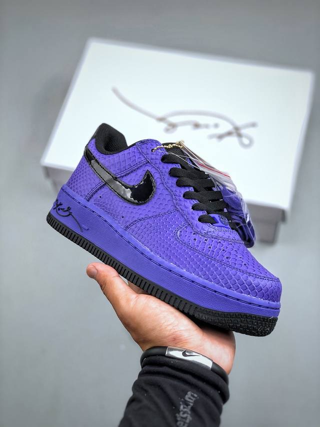 Nike Air Force 1 Low protro pb 科比联名款 原楦头原纸板 打造纯正空军版型专注外贸渠道 全掌内置蜂窝气垫 原盒配件 原厂中底钢印、