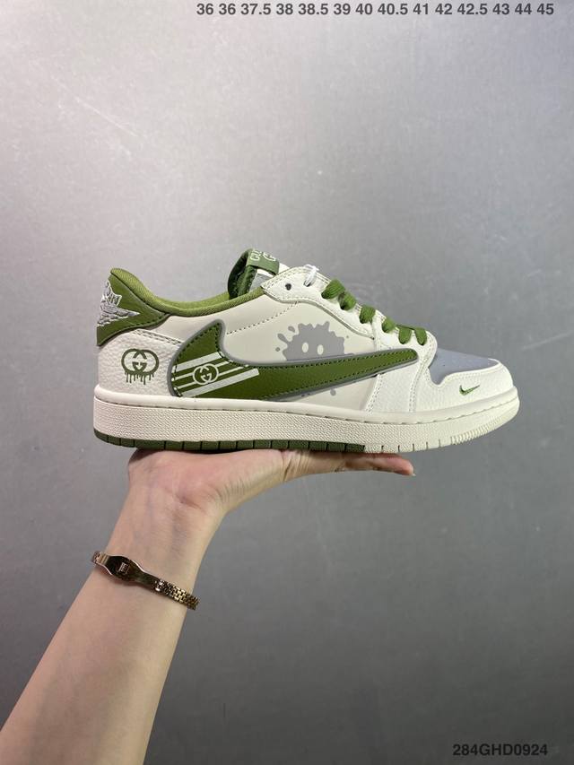 公司级Nike Air Jordan 1 Low 定制配色 Aj联名-高端定制 低帮复古文化板鞋 #定制鞋盒 大厂纯原品质出货 超高清洁度 皮料切割干净无任何毛