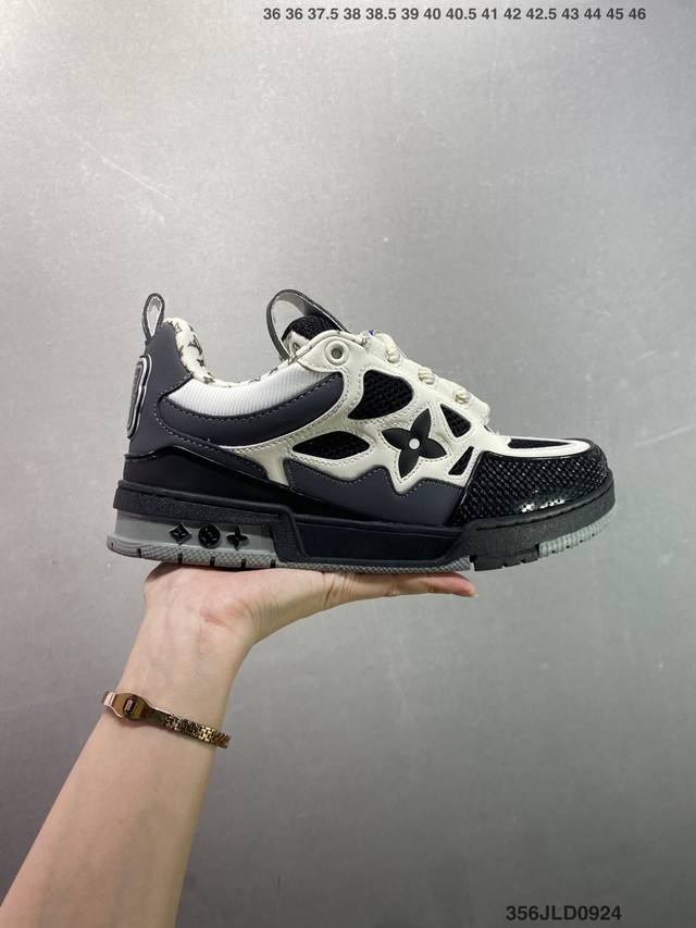 公司级路易威登 Louis Vuitton Lv路易威登板鞋 新款 Lv Trainer最新配色运动鞋 L家 篮球鞋风格运动鞋 该鞋由艺术总监 Virgil A
