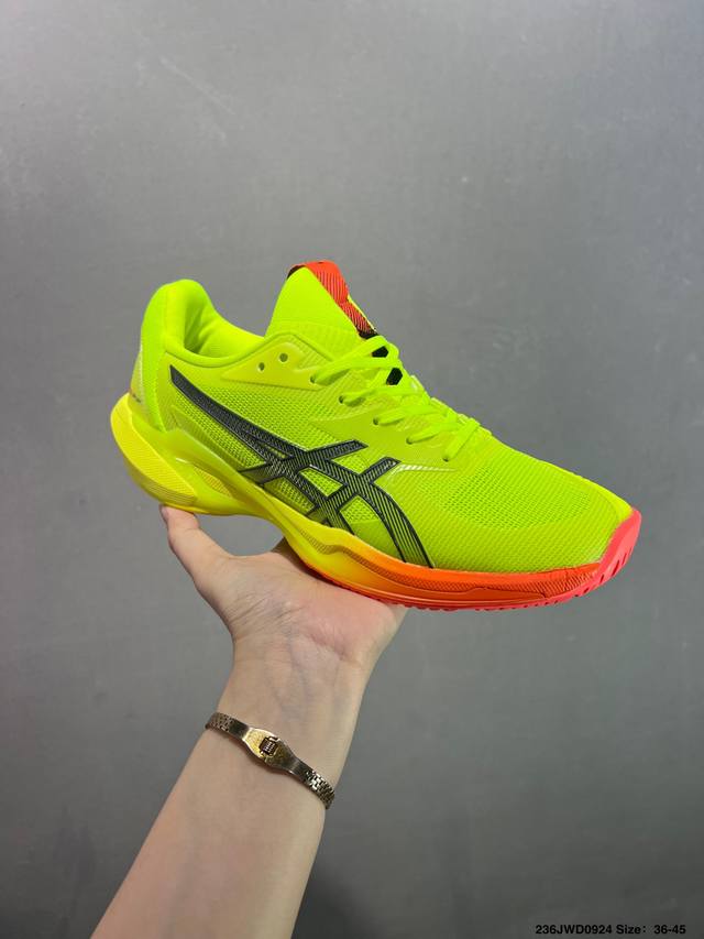 公司级Asics Solution Speed Ff 2 舒适百搭 耐磨透气 亚瑟士低帮网球鞋 货号:1041A479-750 尺码:如图 编码：236Jwd0
