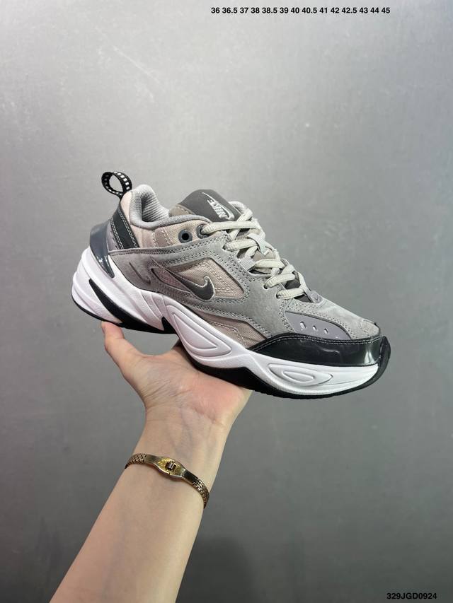 公司级Nk M2K Tekno 复古潮流百搭休闲运动旅游老爹鞋 Bv7075-001 官方新版二维码鞋标 扫码直达官网 客供原厂模具 内增专柜试穿防尘纸 配件齐
