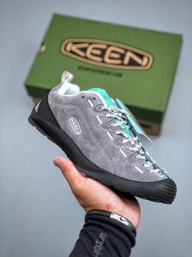 美国人气户外品牌-科恩Keen Jasper Rocks Sp贾斯珀都市系列复古低帮系带户外风露营徒步登山运动训练鞋 原楦型开发纸版#采用固色翻毛皮鞋面材质#内