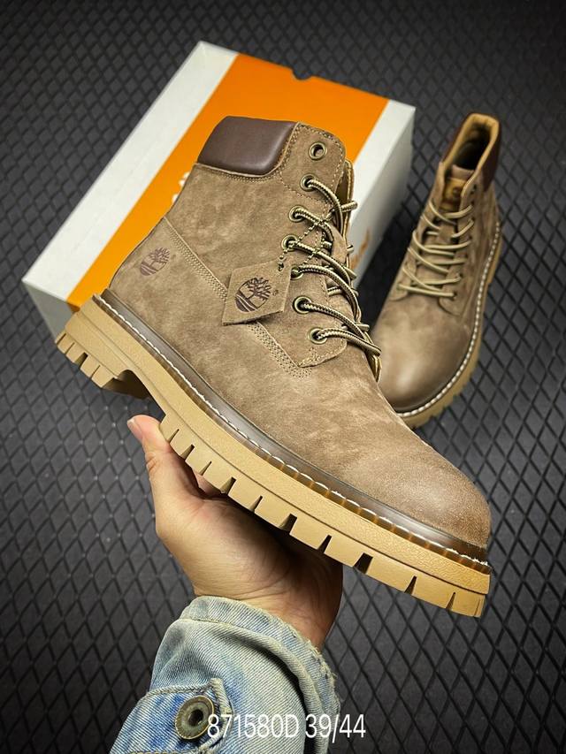 D 新货#Timberland添柏岚 天伯伦经典户外休闲大黄靴系列 广东大厂品质 原盒原包装 面料采用意大利顶级磨砂细纹牛皮 搭配防臭防腐真皮乳胶鞋垫 给您完美