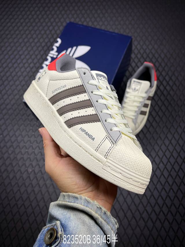 B 公司级Adidas Originals Superstar 阿迪达斯 三叶草 贝壳头’Diy’系列低帮经典百搭休闲运动板鞋 原装头层材料 用料绝不含糊 独家