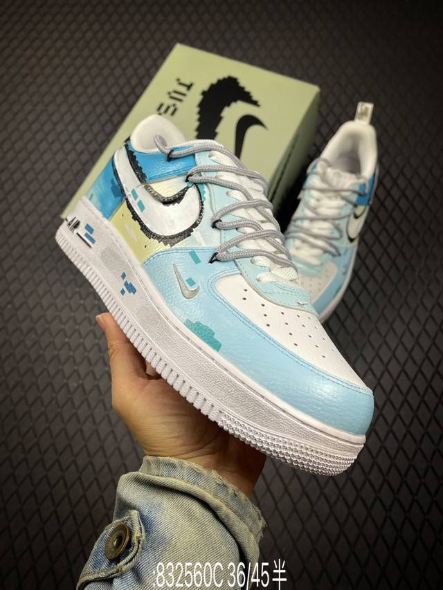 C 公司级Nike Air Force1 07 Low 定制空军 #原楦头原纸板 打造纯正空军版型 #专注外贸渠道 全掌内置蜂窝气垫 #原盒配件 原厂中底钢印、