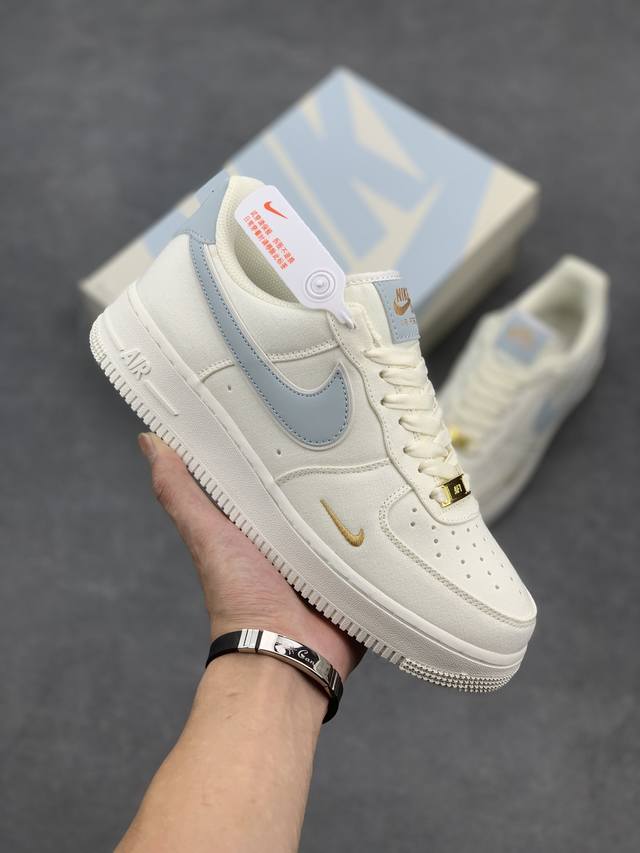 工厂p套现 福利特价 原本地220版本 Nk Air Force 1'07 Low 天空蓝勾布面 空军一号低帮休闲板鞋 #3M炫彩反光 进口牛筋布 原楦头原纸板