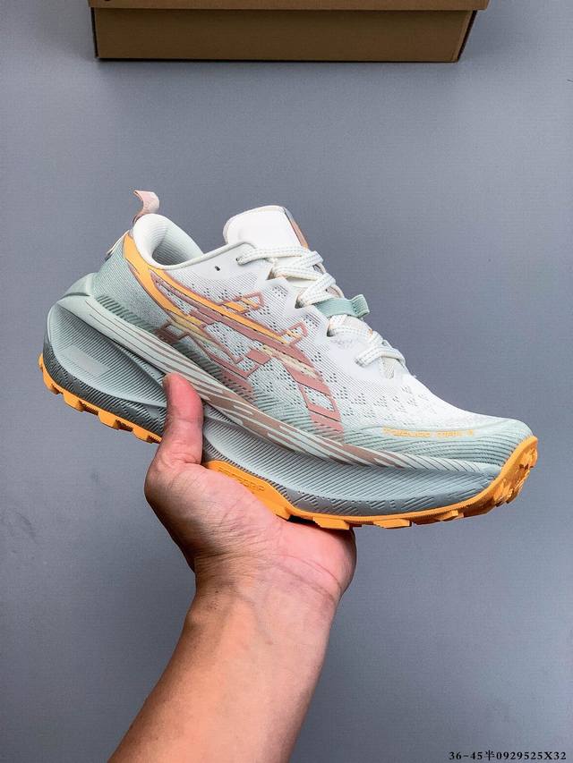 公司级！Asics Gel-Trabuco Max 4 亚瑟士 网面透气 耐磨 越野跑步鞋 这双鞋的外观设计超级吸引人 简约大气 色彩搭配也很时尚 Asics亚