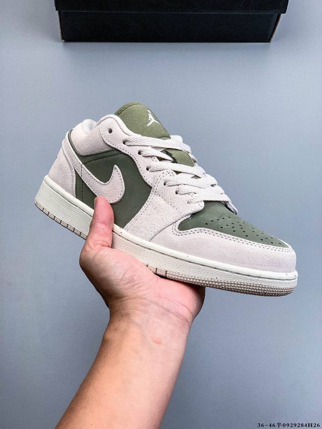 公司级头层！耐克Nike Air Jordan 1 Low Aj1 乔1 低帮潮流运动休闲板鞋。Aj1 低帮拼接 完美版型真头层牛皮# 内置缓震气垫 原鞋开模