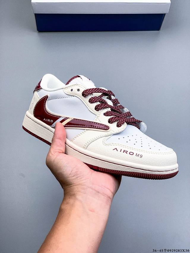 耐克Nike Air Jordan 1 Low Aj1乔1 低帮潮流缓运动休闲板鞋。Aj1 低帮拼接 完美版型真头层牛皮# 内置缓震气垫 原鞋开模 拒绝公底 购