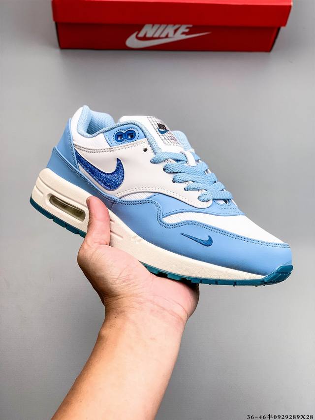公司级！耐克 Nike Nike Air Max 1 87 限定配色 气垫缓震跑步鞋 0929289X28