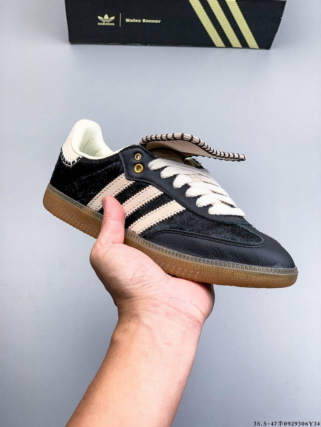 阿迪达斯Adidas Originals Samba德训鞋 防滑耐磨 低帮板鞋 男女同款 简约大方的设计造型，使Notitle X Adidas Origina